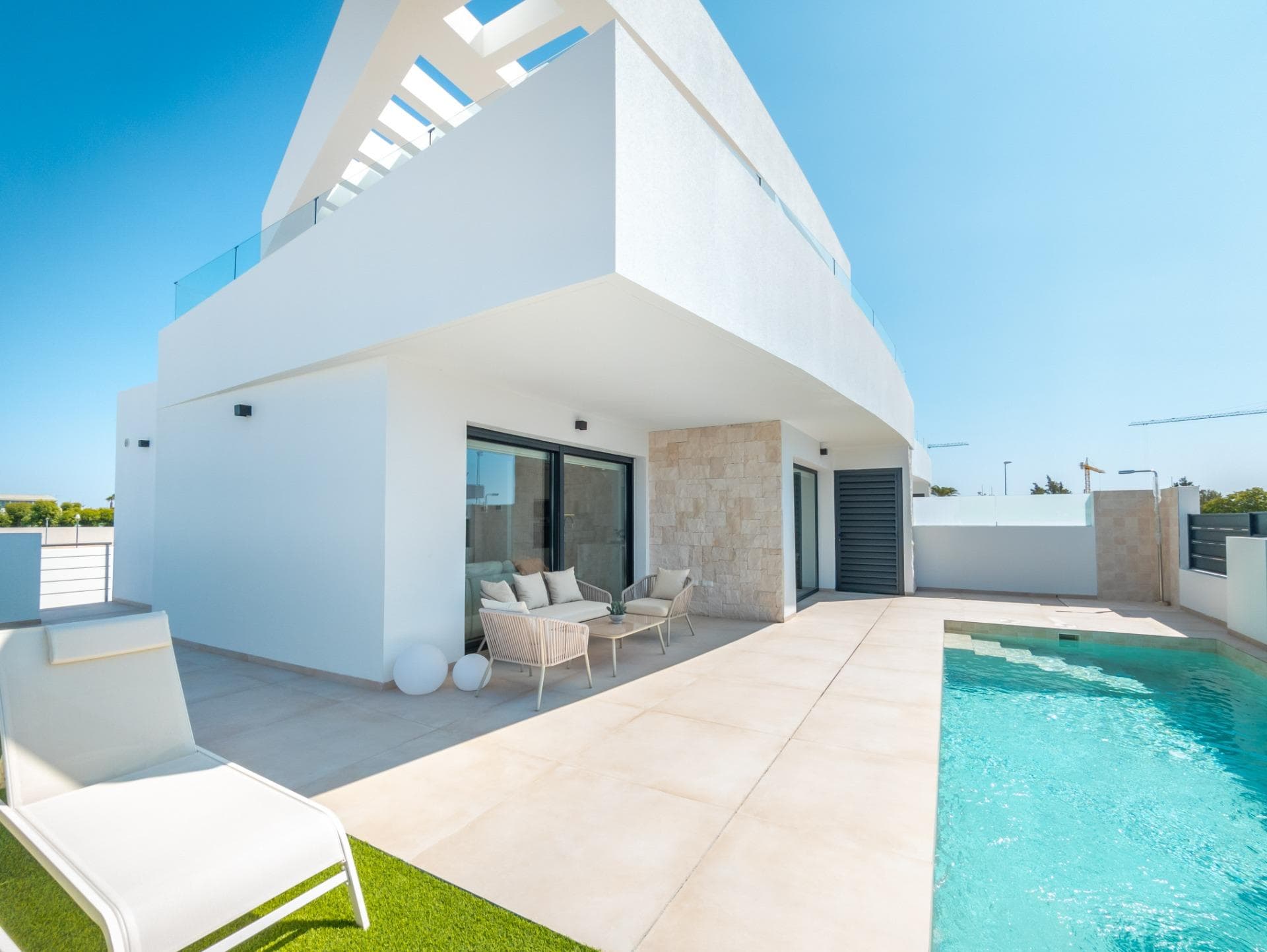 Modern villa with private pool and garden areas in Los Dolores, Costa Blanca