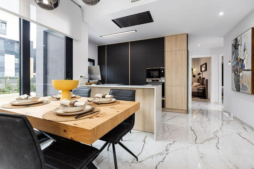 Modern apartment with a spacious terrace and furniture package included in an exclusive residential complex